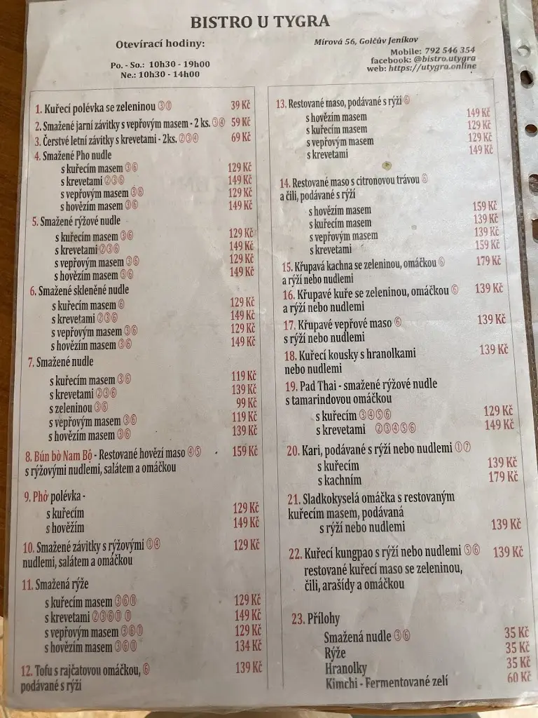 Menu_U Tygra_Golčův Jeníkov_immagine_3