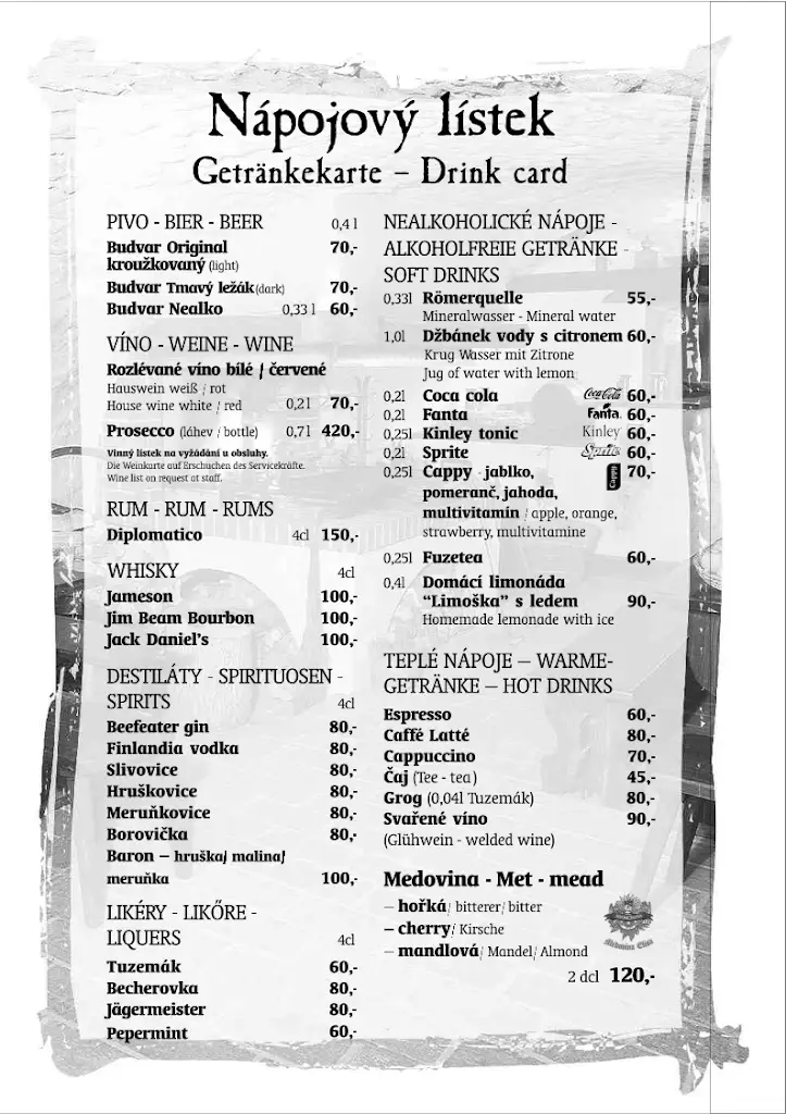 Menu_Krčma Šatlava_Český Krumlov_image_1