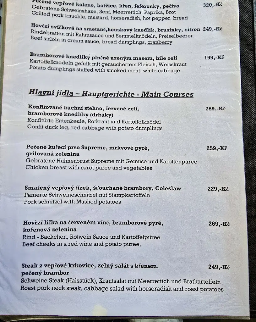 Menu_Restaurant Jelenka_Český Krumlov_image_4