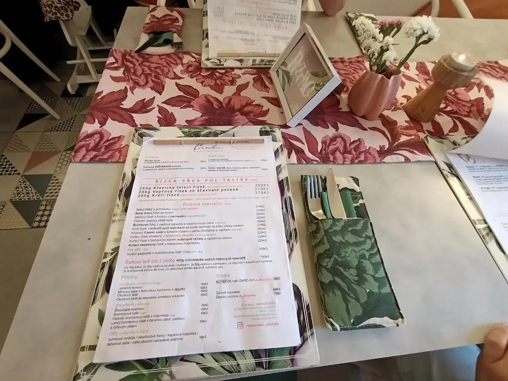 Menu_Řízková restaurace Pivoňka_Český Krumlov_immagine_3