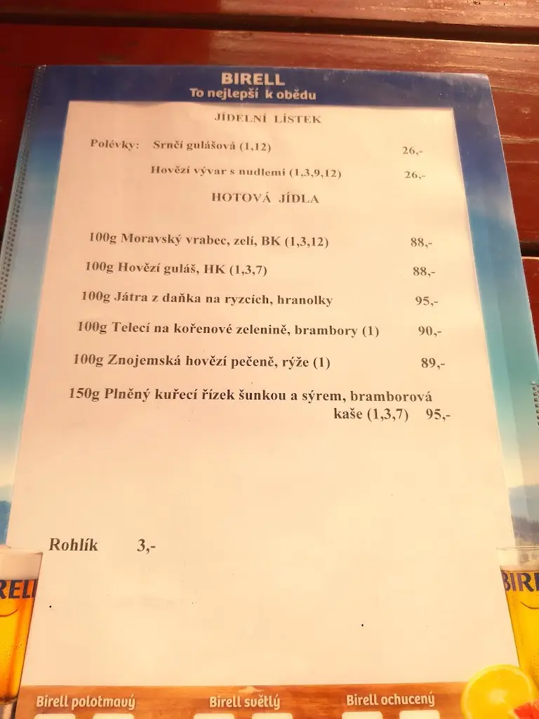 Menu_Restaurace U Suchánků_Dolní Cerekev_immagine_4