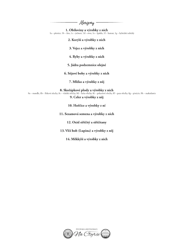 Menu_Restaurace Na Čtyrce_Dolní Cerekev_image_3