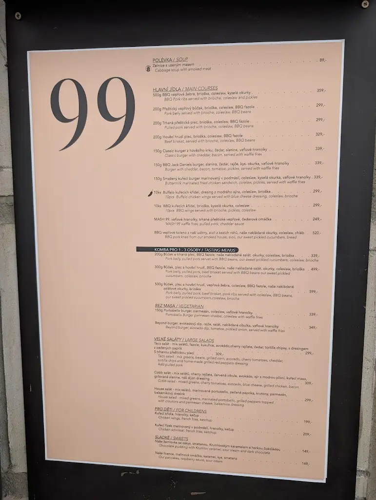 Menu_Restaurant 99_Český Krumlov_immagine_1