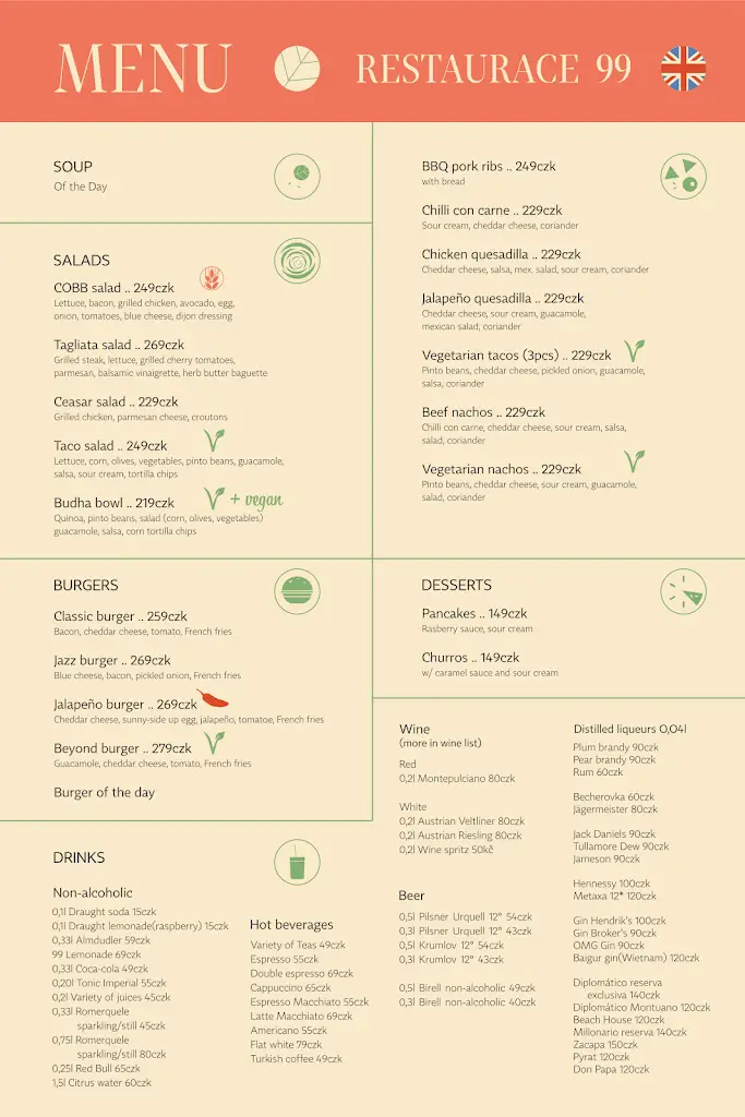 Menu_Restaurant 99_Český Krumlov_immagine_2