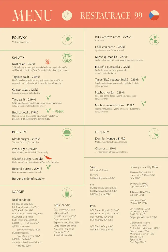 Menu_Restaurant 99_Český Krumlov_immagine_4