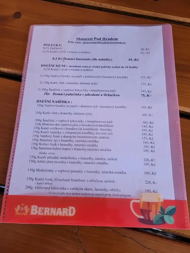 Menu_Motorest Pod Hradem_Humpolec_image_1