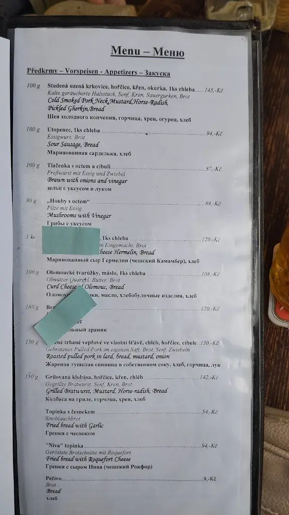 Menu_Hospoda Na Louži_Český Krumlov_image_2