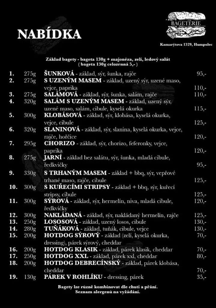 Menu_Bageterie-Humpolec_Humpolec_image_1