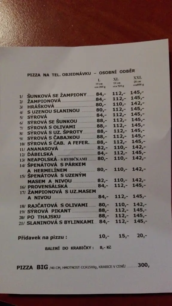 Menu_U Templu pizza-bar_Jemnice_image_4