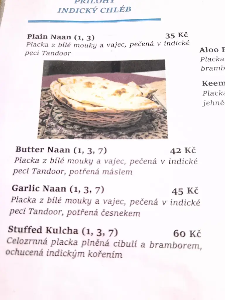 Menu_Indická a Nepálsko Restaurace, Namaste Himalaya, Jihlava_Jihlava_image_2