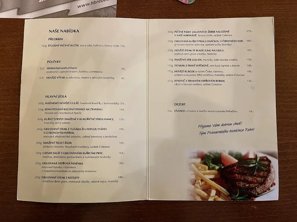 Menu_Pivovarský hostinec Rebel_Havlíčkův Brod_image_1