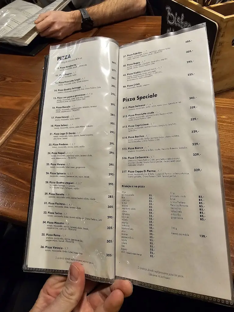 Menu_Restaurace Fabrika pizzerie_Havlíčkův Brod_image_2