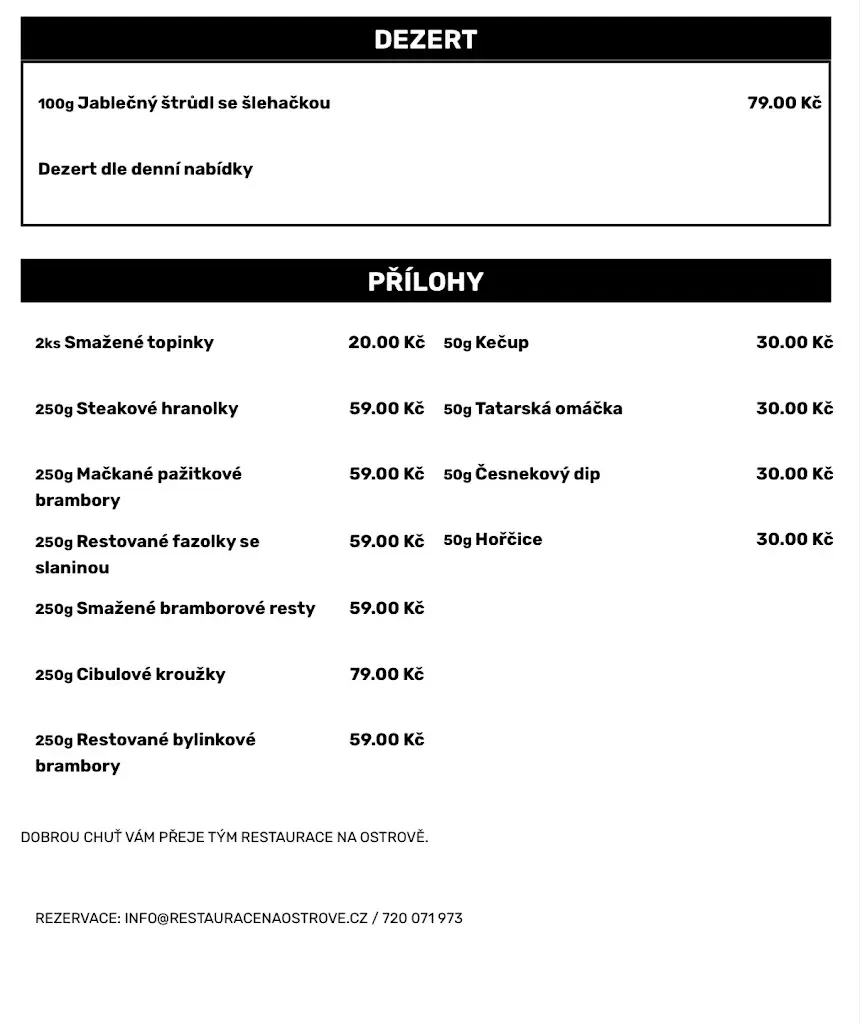 Menu_Restaurace Na Ostrově Pilsner Urquell_Havlíčkův Brod_image_2