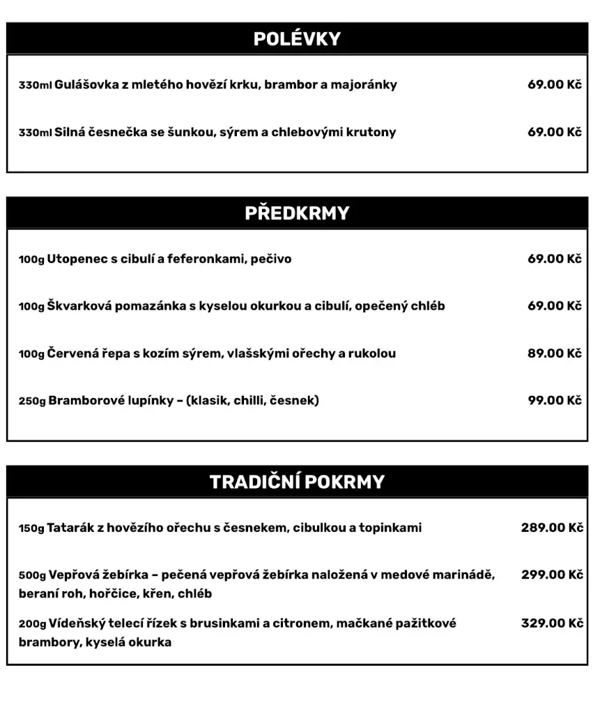 Menu_Restaurace Na Ostrově Pilsner Urquell_Havlíčkův Brod_image_3