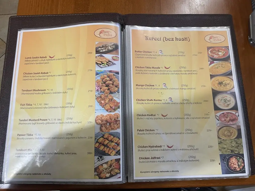 Menu_Taste of India_Havlíčkův Brod_image_4