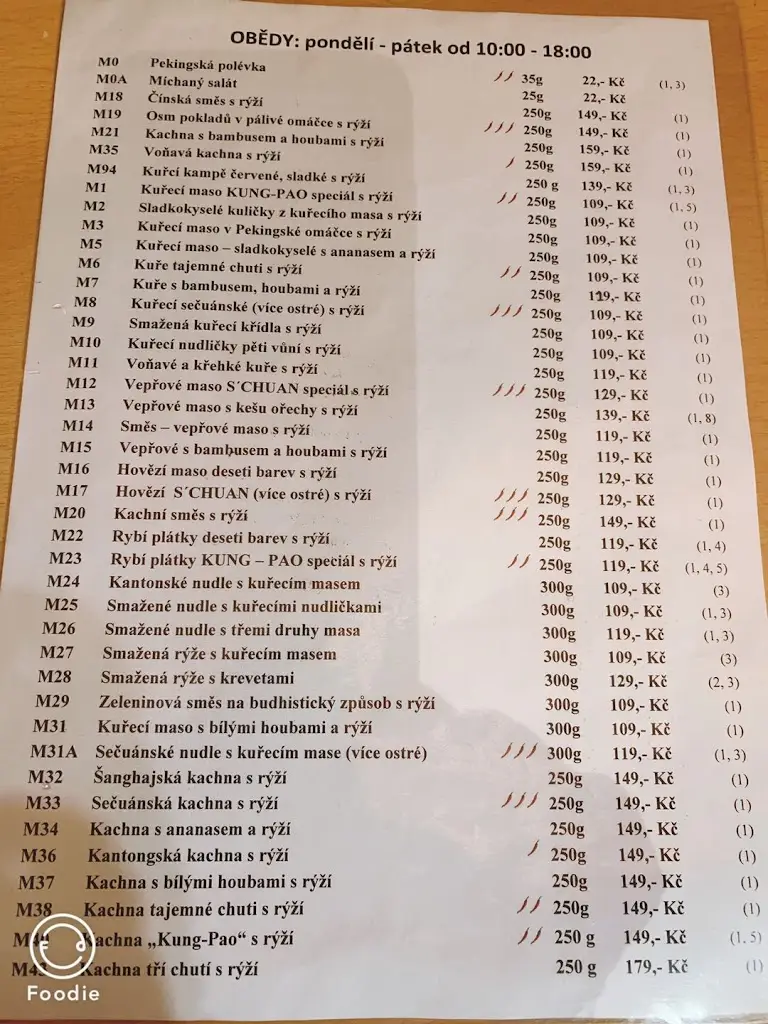 Menu_Golden Sun_Havlíčkův Brod_image_1