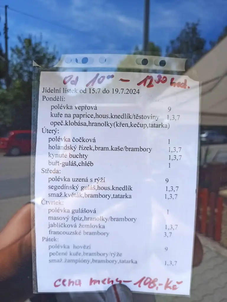 Menu_Restaurace U Panských - Ubytovací Pokoje_Havlíčkův Brod_image_3