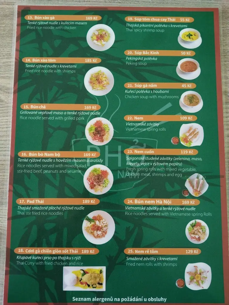 Menu_Phở Vietnam_Havlíčkův Brod_image_2