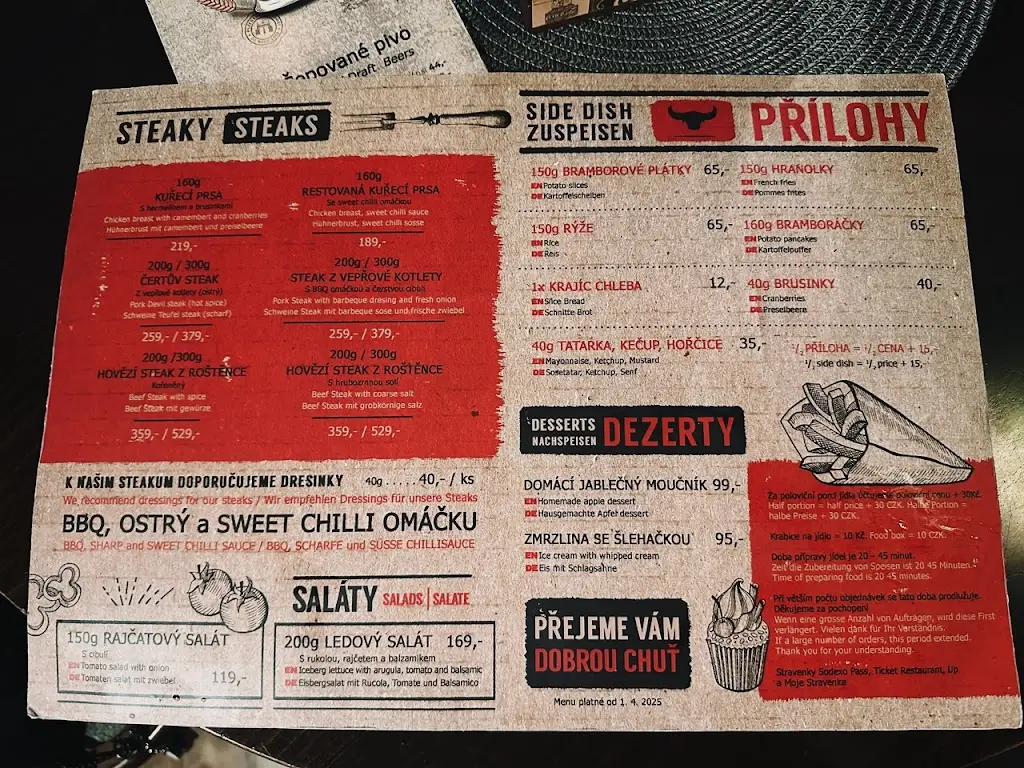 Menu_Restaurant bar U Bejka_Český Krumlov_image_2