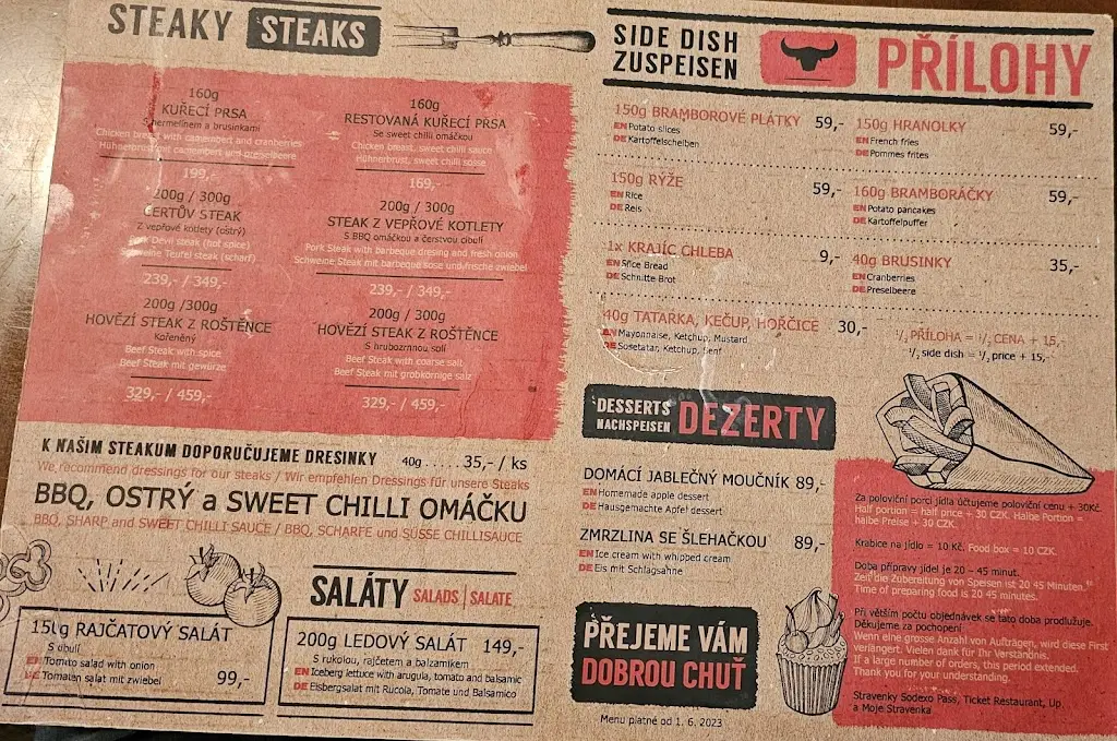 Menu_Restaurant bar U Bejka_Český Krumlov_image_3