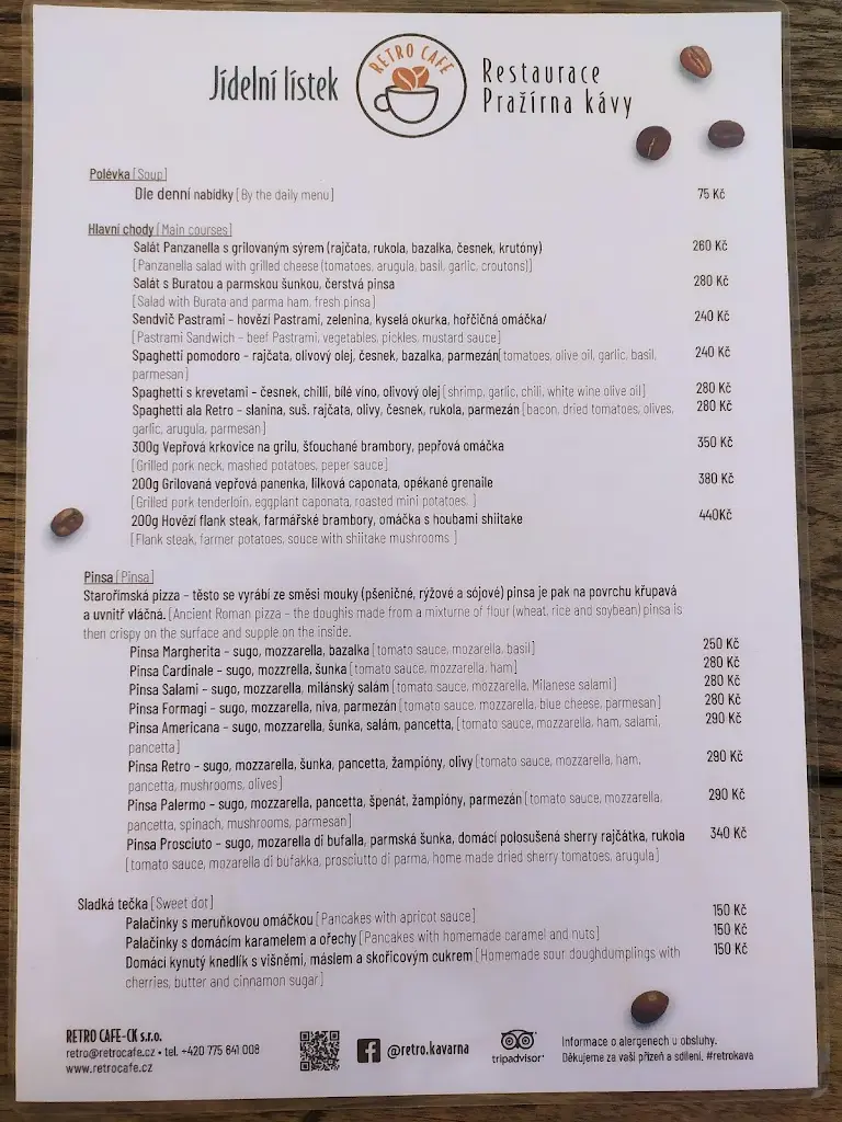 Menu_Retro Café_Český Krumlov_image_4