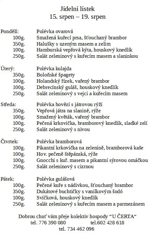 Menu_Pub U Certa_Ledeč nad Sázavou_image_1