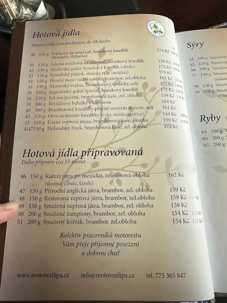 Menu_Motorest Lípa_Lípa_image_3
