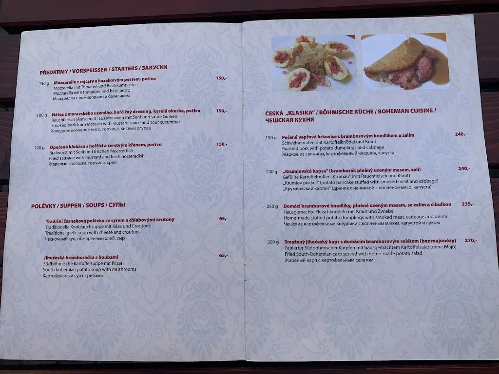 Menu_Restaurant Bohemia_Český Krumlov_image_4