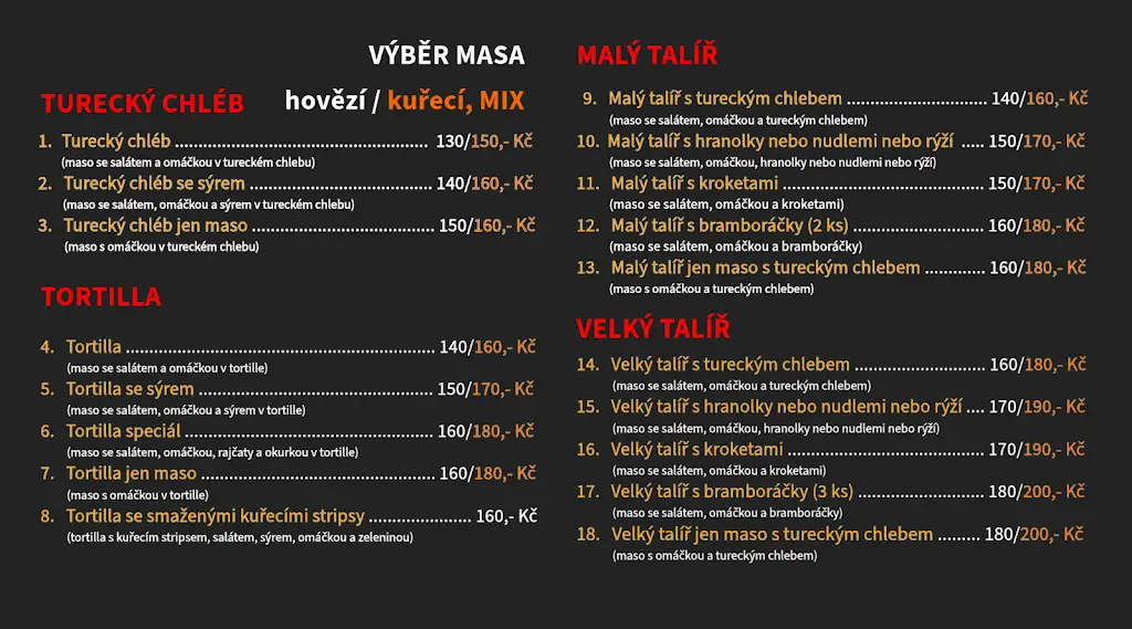 Menu_KEBAB HOUSE MORAVSKÉ BUDĚJOVICE, 1. máje 118_Moravské Budějovice_immagine_3