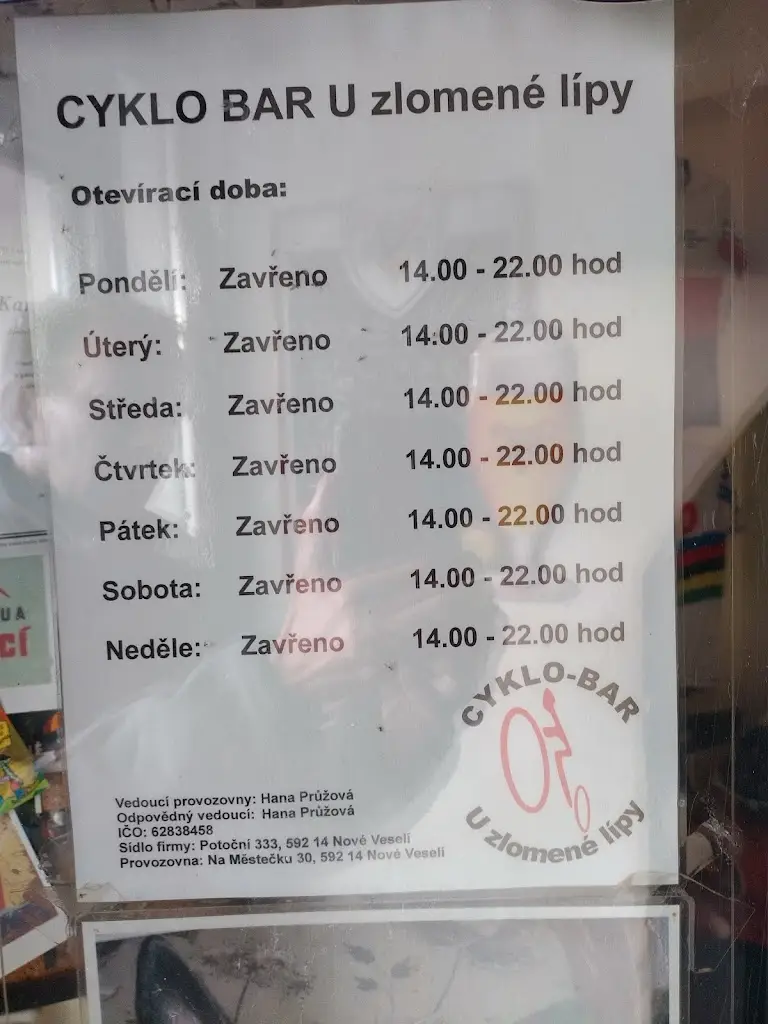 Menu_CYKLO BAR U zlomené lípy_Nové Veselí_image_1