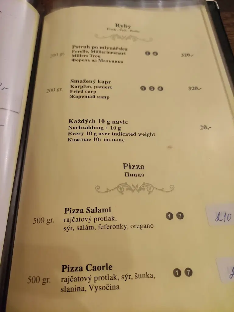 Menu_Cikánská jizba_Český Krumlov_image_3