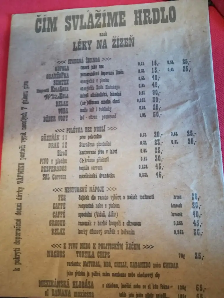 Menu_Dům U Bílé Růže_Nové Veselí_image_2