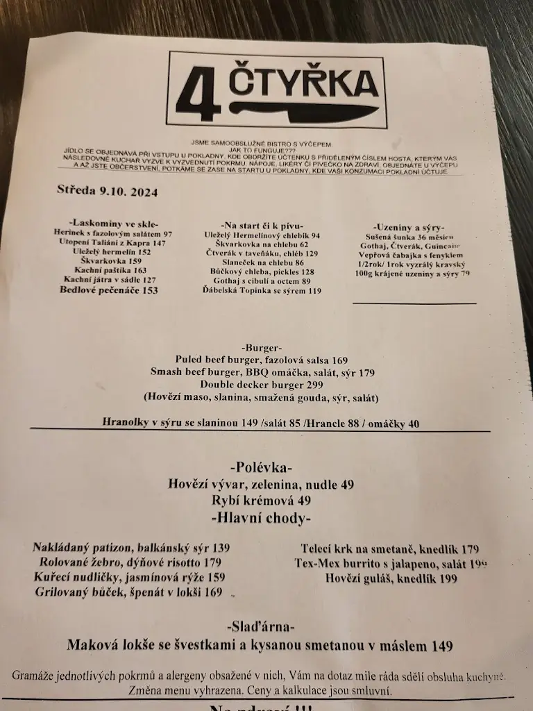 Menu_Bistro 4čtyřka_Nové Město na Moravě_image_2