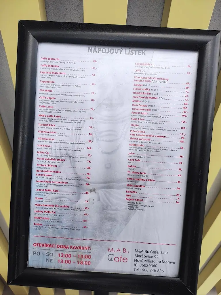 Menu_M & A Bu Cafe_Nové Město na Moravě_image_2