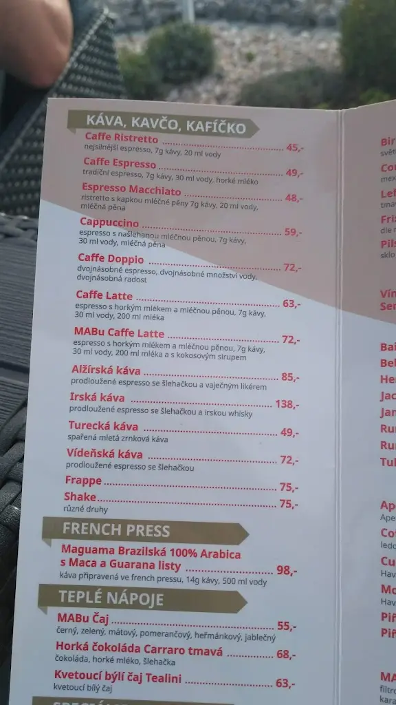 Menu_M & A Bu Cafe_Nové Město na Moravě_image_3