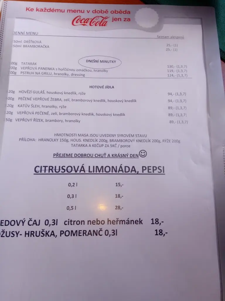 Menu_Hospoda NA STARÉ POŠTĚ_Okrouhlice_image_1