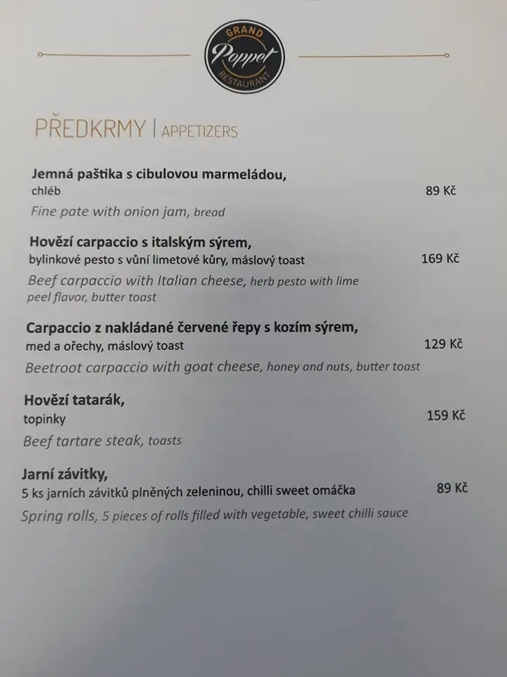 Menu_Grand Restaurant Poppet_Okres Žďár nad Sázavou_image_3