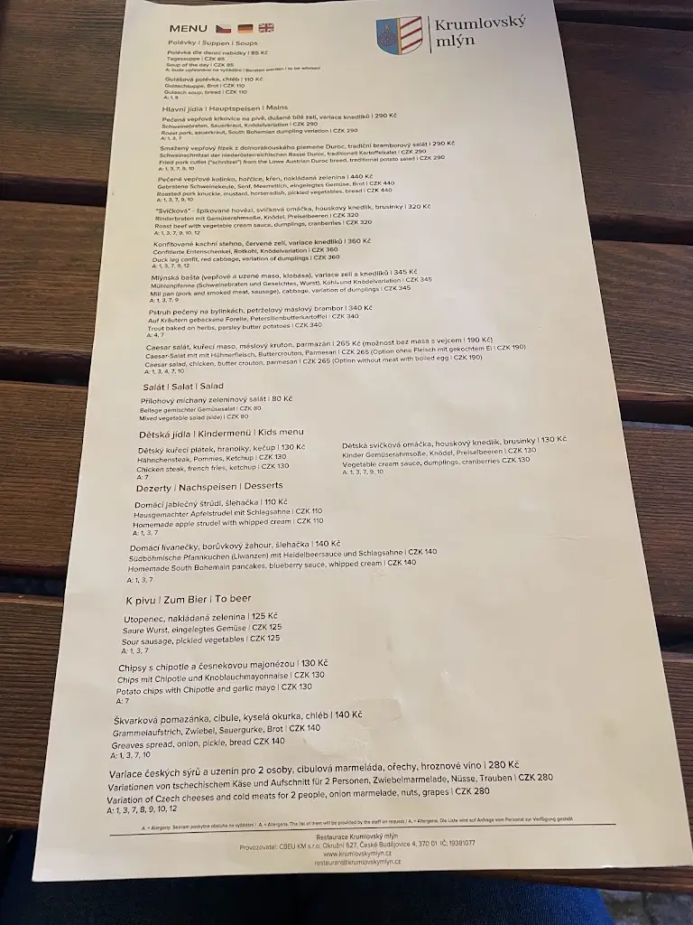 Menu_Krumlovský mlýn_Český Krumlov_image_3
