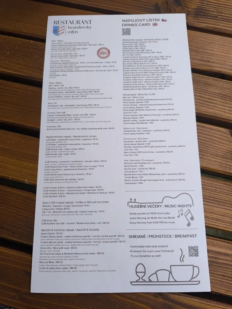 Menu_Krumlovský mlýn_Český Krumlov_image_4