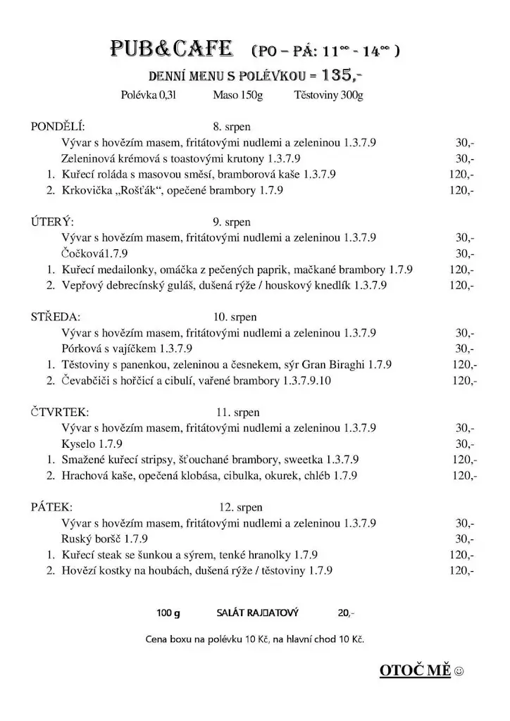 Menu_Pub&Cafe_Okres Žďár nad Sázavou_image_4