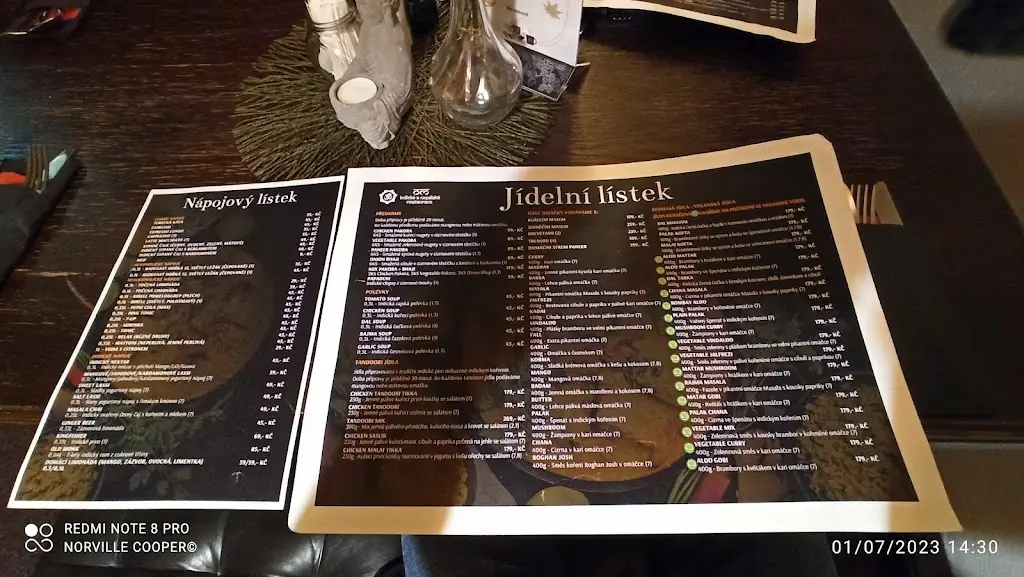 Menu_OM - indická a nepálská restaurace_Okres Žďár nad Sázavou_immagine_4