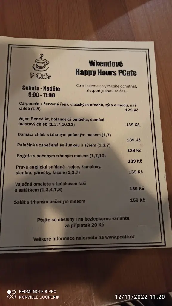 Menu_P Cafe_Okres Žďár nad Sázavou_image_3