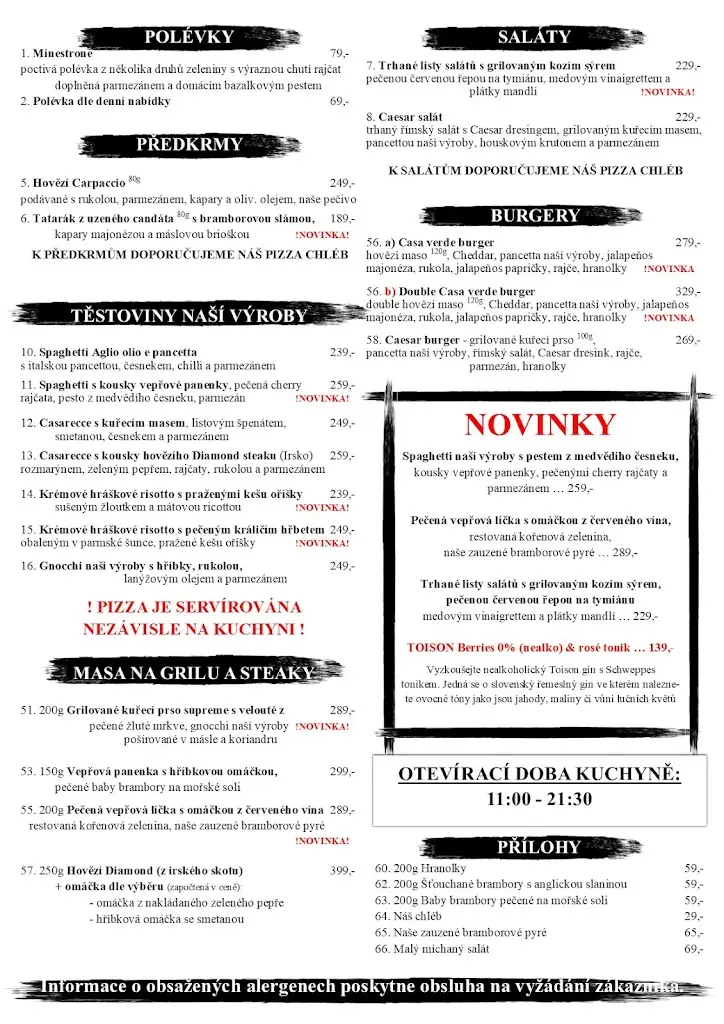 Menu_Pizzeria Casa Verde_Blatná_image_2