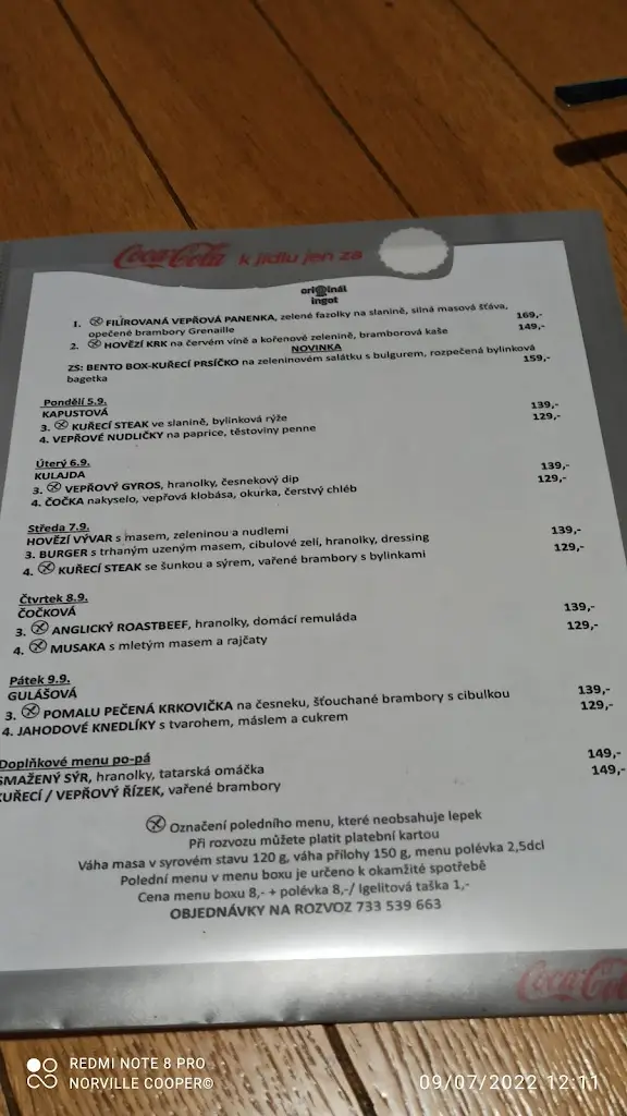 Menu_ORIGINÁL restaurace INGOT_Okres Žďár nad Sázavou_image_4