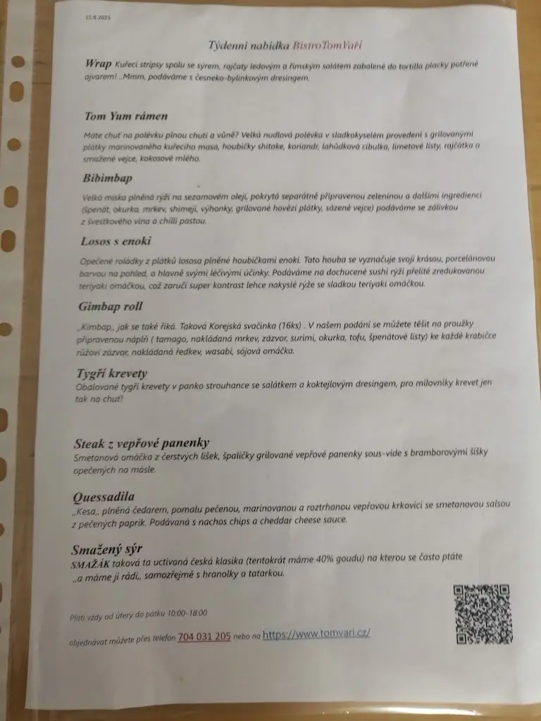 Menu_TOM VAŘÍ Bistro_Okres Žďár nad Sázavou_image_1