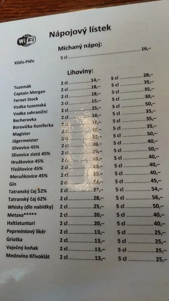 Menu_Süss' public house_Okres Žďár nad Sázavou_immagine_1