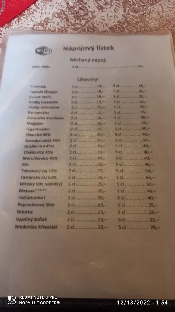 Menu_Süss' public house_Okres Žďár nad Sázavou_immagine_4