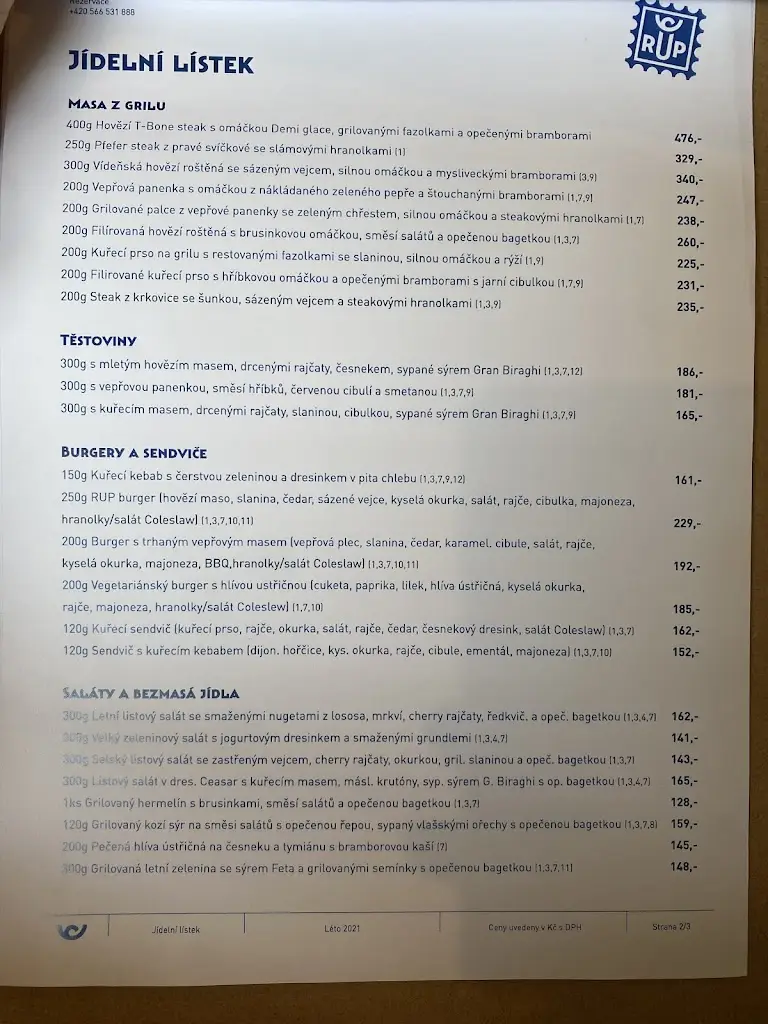 Menu_Restaurace u pošty_Okres Žďár nad Sázavou_image_3