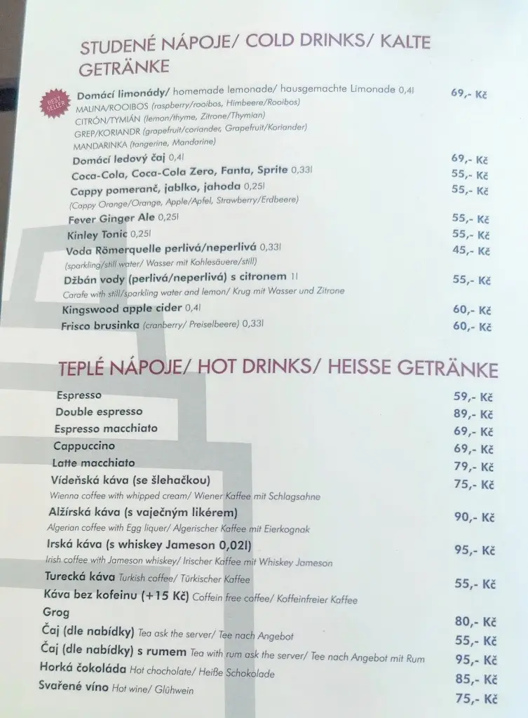Menu_Babylon gastro s. r. o._Český Krumlov_immagine_2