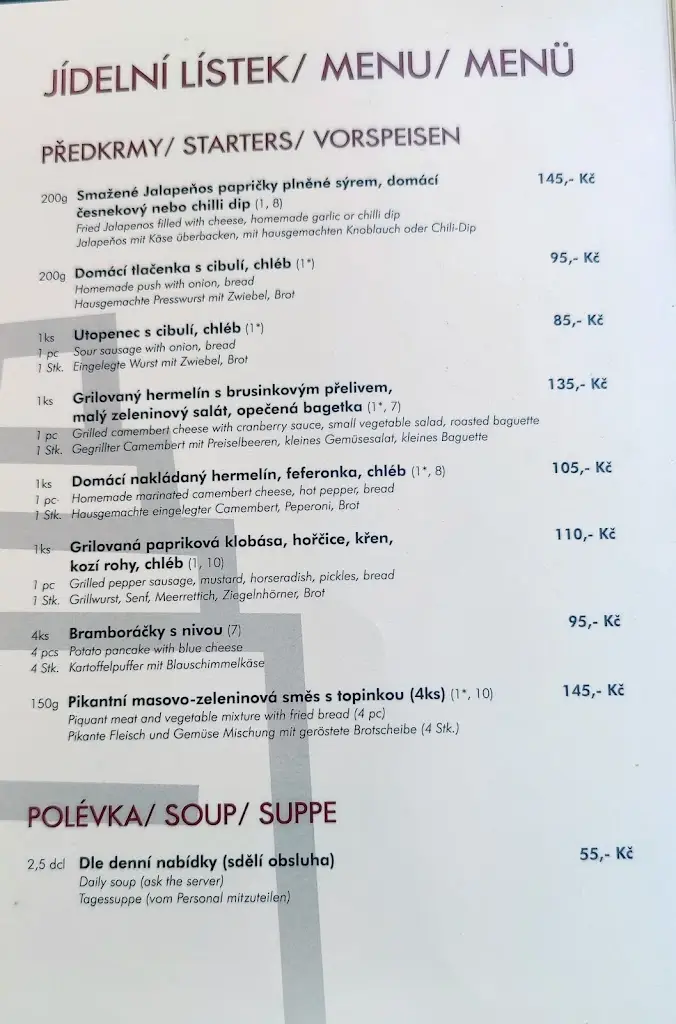 Menu_Babylon gastro s. r. o._Český Krumlov_immagine_3